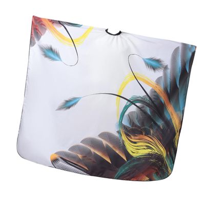 FRCOLOR White Hairdressing Cape, Polyester, Breathable