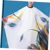 FRCOLOR White Hairdressing Cape, Polyester, Breathable view 2