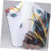 FRCOLOR White Hairdressing Cape, Polyester, Breathable view 3
