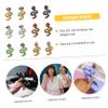 12-Piece Alloy Snake Nail Charms for Acrylic Nails view 3