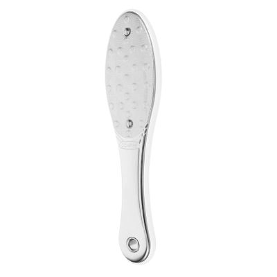 Stainless Steel and Silicone Callus Remover Foot File, Silver