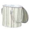 Large Green Foldable Travel Foot Bath Tub with Zipper view 1