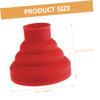 Beatifufu Foldable Red Silicone Hair Dryer Diffuser view 3