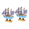 Wooden Sailboat Cake Decoration for Graduation view 1
