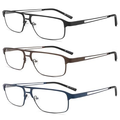 MODFANS 3-Pack Men's Blue-Light-Filtering Reading Glasses