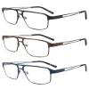 MODFANS 3-Pack Men's Blue-Light-Filtering Reading Glasses view 1