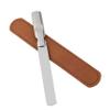 PLAFOPE Stainless Steel Nail File Set with Leather Case, Double-Sided Professional Metal Nail Files for Natural Nails view 1
