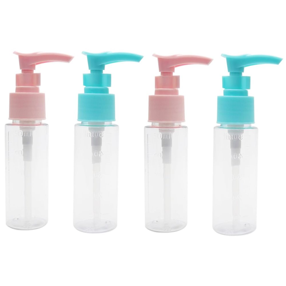 4-Pack 50 mL PET Pump Bottles for Dispensers