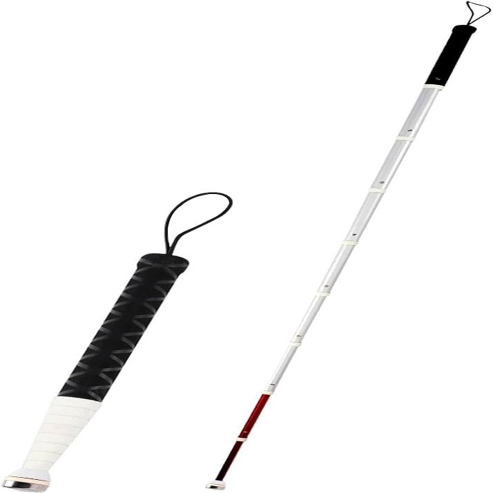 ZMQU Folding Telescopic Blind Cane, 9 Sections, 118–138 cm