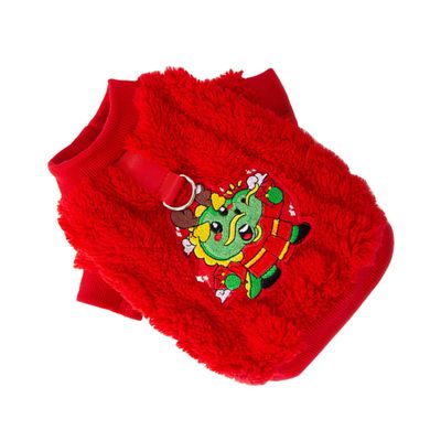 HANABASS Winter Dog Costume with Dragon Pattern