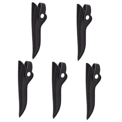 PLAFOPE 5-Piece PU Scissor Tool Bag for Hairdressers