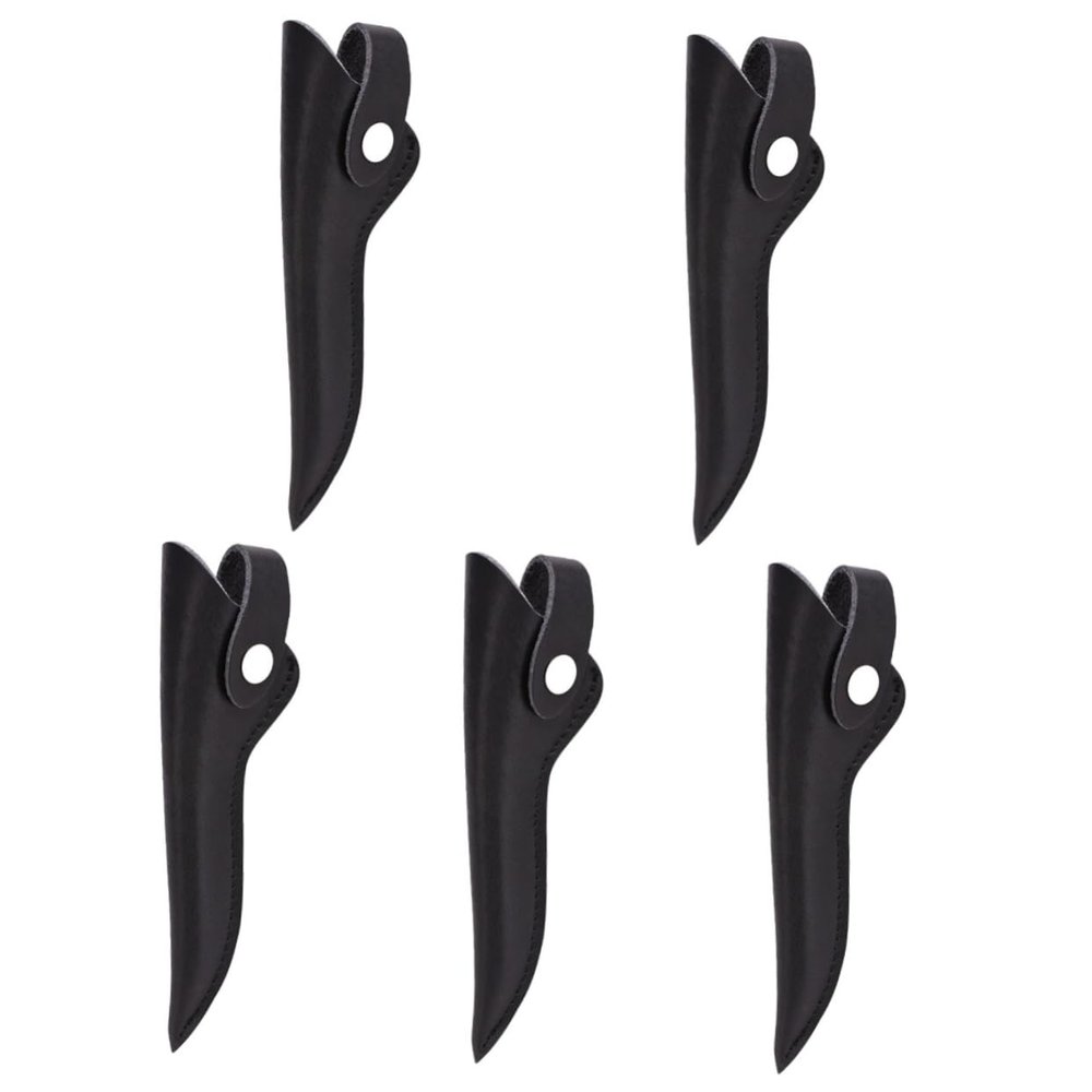 PLAFOPE 5-Piece PU Scissor Tool Bag for Hairdressers