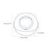 WQQYU6HKF Extra-Large Enclosed Cat Litter Box with Scoop, Gray view 2