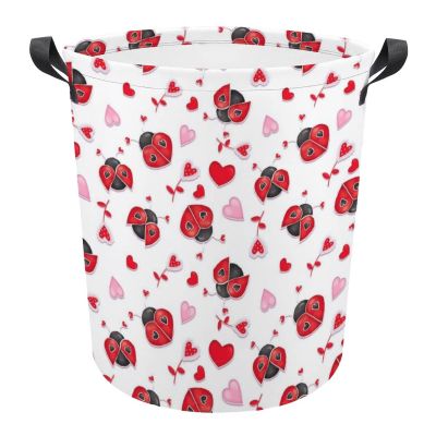 60L “Love Struck” Laundry Basket, Waterproof Collapsible Storage Bin