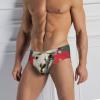 Men's Briefs, Christmas Cat Print, Triangle Bikini Underwear, Printed, Breathable, Christmas Alpacas 5, XL view 4