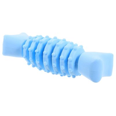TOGEVAL Dog Toy for Aggressive Chewers, Interactive TPR Fishbone for Dental Care, Teething and Stress Relief