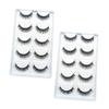 PLAFOPE 10 Pairs of Realistic Synthetic-Fiber False Eyelashes view 1
