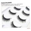 PLAFOPE 10 Pairs of Realistic Synthetic-Fiber False Eyelashes view 4