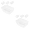 BESPORTBLE 8-Piece Hanging Pet Food and Water Bowls, Durable Plastic, for Cats, Rabbits and Puppies view 1