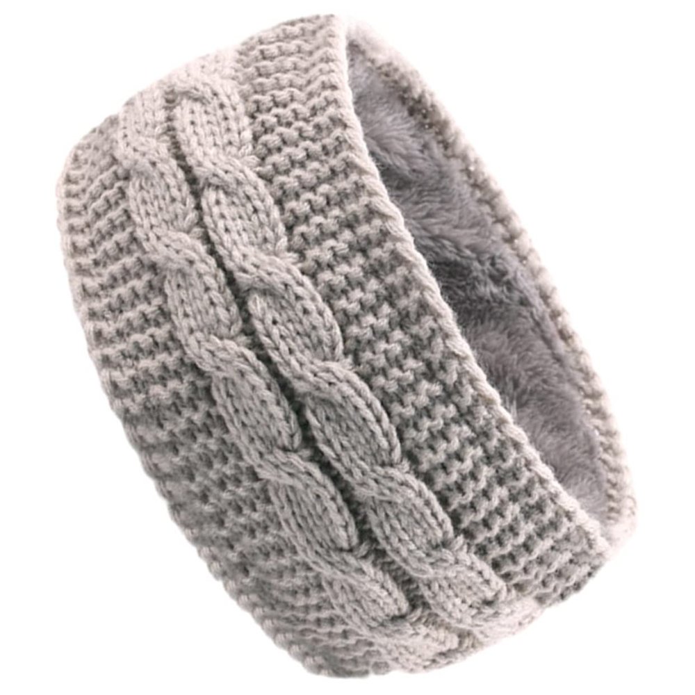 Wool Winter Headband, Wide Knitted Design, Stretchy