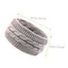 Wool Winter Headband, Wide Knitted Design, Stretchy view 4