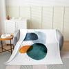 Twig Green Geometry Flannel Blanket for Girls, Children and Babies, 150 x 200 cm view 1