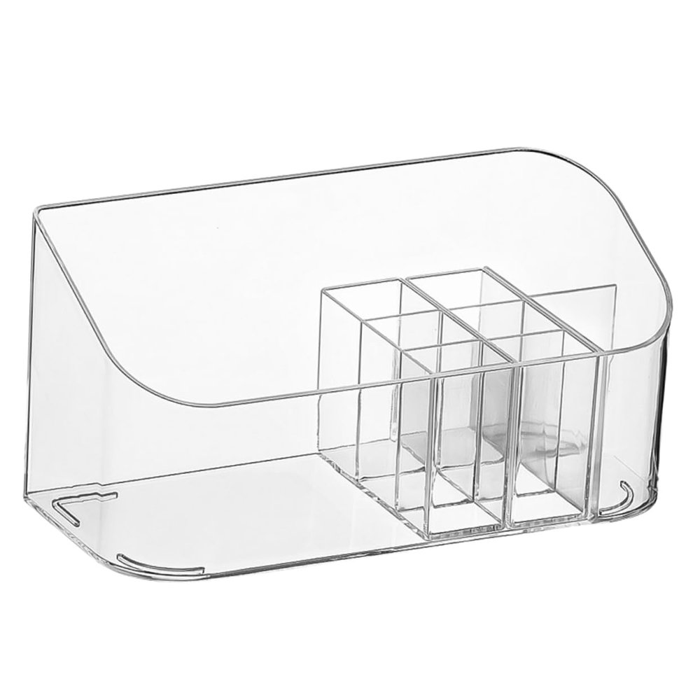 HAPINARY Transparent PS Cosmetic Organizer with Sliding Compartment
