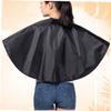 Gogogmee 2-Piece Waterproof Polyester Hairdressing Cape, Adjustable Haircut Cape for Salon and Home, Black view 2
