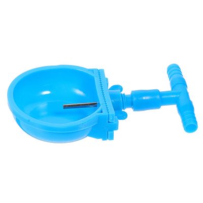 CORHAD Plastic Drinking Cups, 4-Pack, Large Capacity, Blue, Easy to Clean and Leak-Free, for Rabbits, Pet Cages and Home