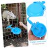 CORHAD Plastic Drinking Cups, 4-Pack, Large Capacity, Blue, Easy to Clean and Leak-Free, for Rabbits, Pet Cages and Home view 2