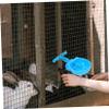 CORHAD Plastic Drinking Cups, 4-Pack, Large Capacity, Blue, Easy to Clean and Leak-Free, for Rabbits, Pet Cages and Home view 4