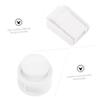 Shoelace End Caps, 50 Pieces, White ABS Plastic view 2