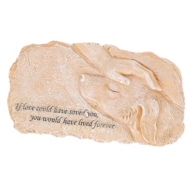 BELLIFFY Resin Dog Memorial Stone for Garden and Yard