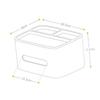 Beatifufu Double-Layer Tissue Box with Holder, 2 Compartments and Tray view 2