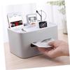 Beatifufu Double-Layer Tissue Box with Holder, 2 Compartments and Tray view 4