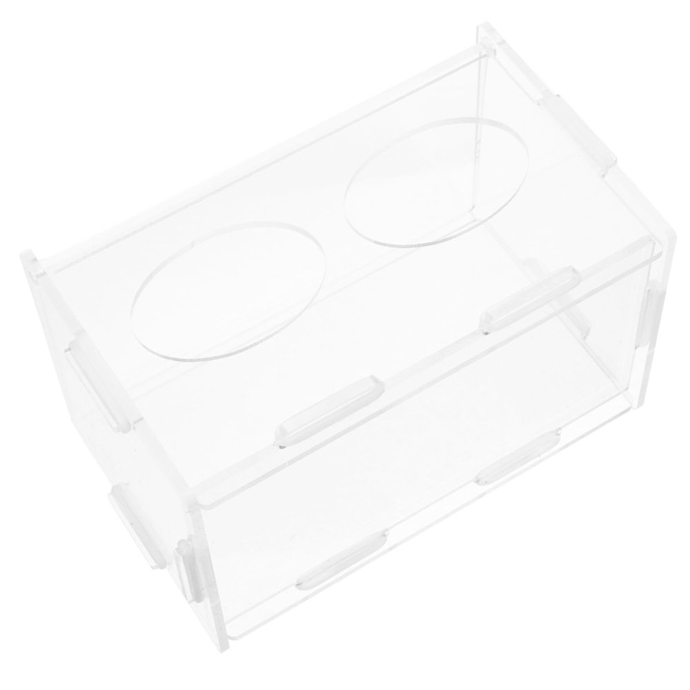 Rutin Acrylic Chicken Feeder with Transparent Box
