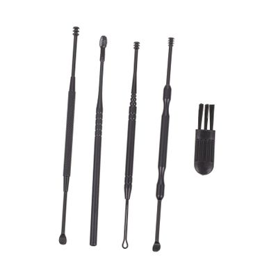 Anneome Stainless Steel Earwax Removal Tool Set with 360° Spiral and Non-Slip Grip