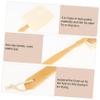 WOONEKY Long-Handled Natural Bamboo Loofah Shower Brush view 4