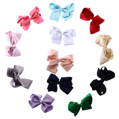 Beatifufu 12-Piece Bow Hair Clips, Fabric Hair Accessories, Durable and Elegant for Girls and Women, Assorted Colors