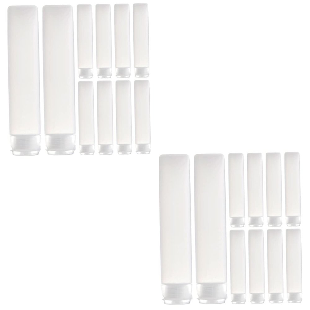 Healeved 20-Piece Refillable Travel Bottles for Lotion, Shampoo, Shower Gel, and Cosmetics
