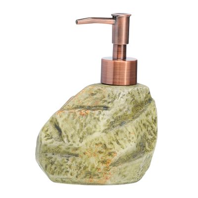 Green Ceramic Pump Bottle in Vintage Style, for Lotion and ...