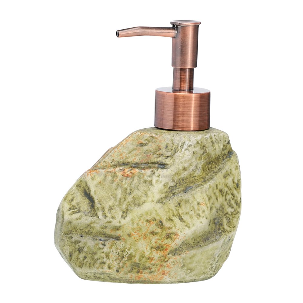 Green Ceramic Pump Bottle in Vintage Style, for Lotion and ...