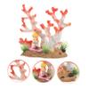 BCOATH Mermaid Coral Statue Aquarium Decoration view 2