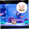 BCOATH Mermaid Coral Statue Aquarium Decoration view 3