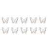 Mlllokfki Rhinestone Nail Charms, Nail Gems | 10-Piece Butterfly Jewelry view 1
