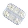 White Resin Camellia Nail Art Charms, 1 Box view 1