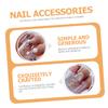 White Resin Camellia Nail Art Charms, 1 Box view 4