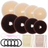 HONMEET Hair Bun Maker Set with Donut, Hairpins and Hair Ties view 1