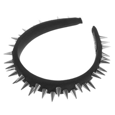 Rivet-Studded Headbands for Women, Black