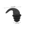 Soundproof Silicone Earplugs, 1 Pair with Case, Black view 2